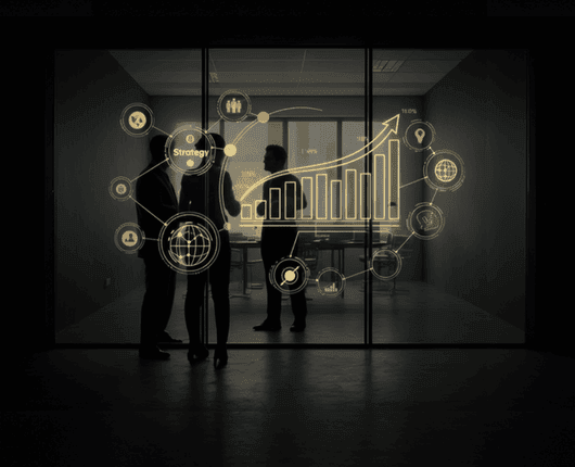 Silhouetted figures stand in a dark room with illuminated graphs and icons projected on glass, depicting strategy and growth themes. OCIDM,io Branding and Digital marketing Hamilton, Toronto, Oakville, Mississauga Silhouetted figures stand in a dark room with illuminated graphs and icons projected on glass, depicting strategy and growth themes. OCIDM,io Branding and Digital marketing Hamilton, Toronto, Oakville, Mississauga