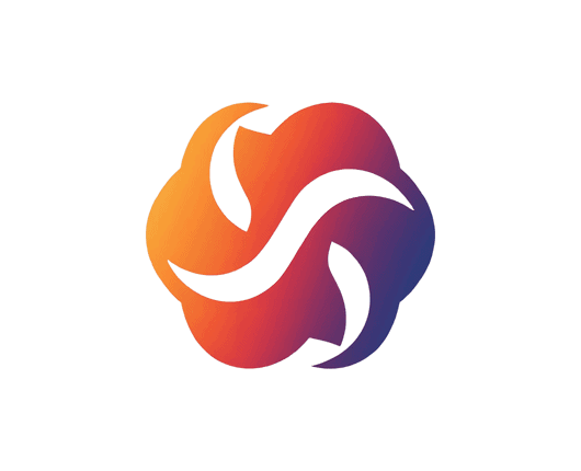 A swirl-shaped logo with gradient colors of orange, red, and blue on a transparent background. OCIDM,io Branding and Digital marketing Hamilton, Toronto, Oakville, Mississauga